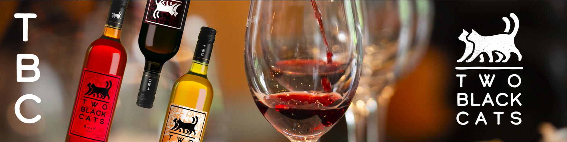 Two Black Cats - Banner