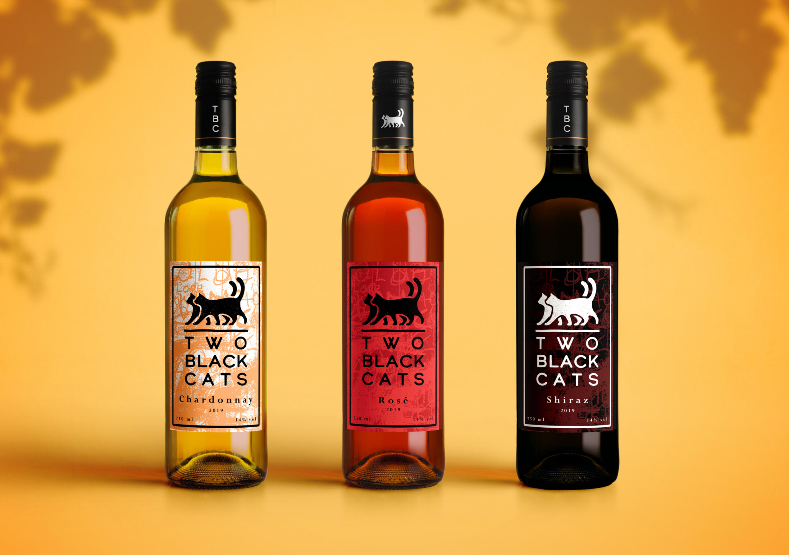 Two Black Cats - Mockup