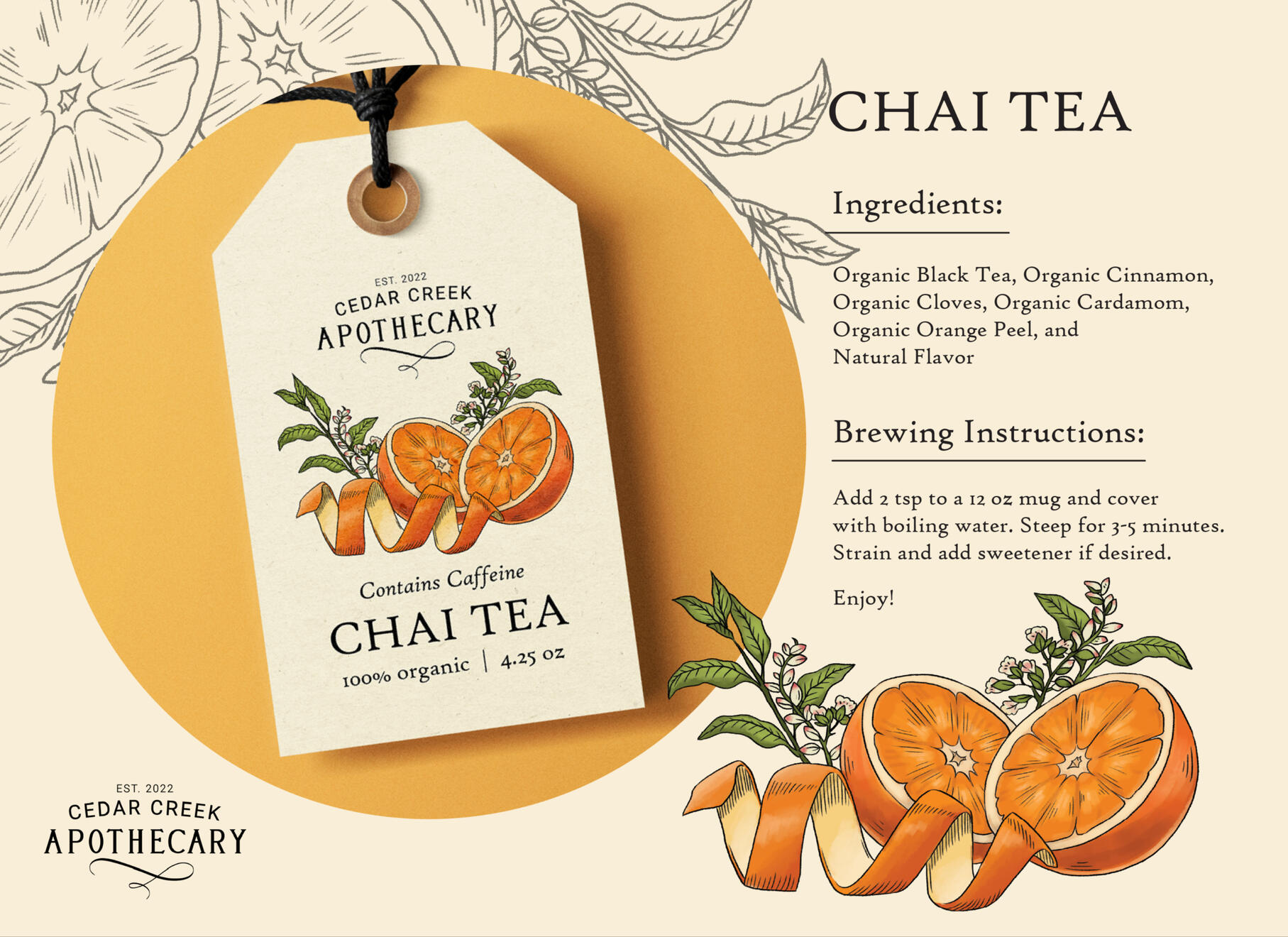 Chai Tea Label - Showcase