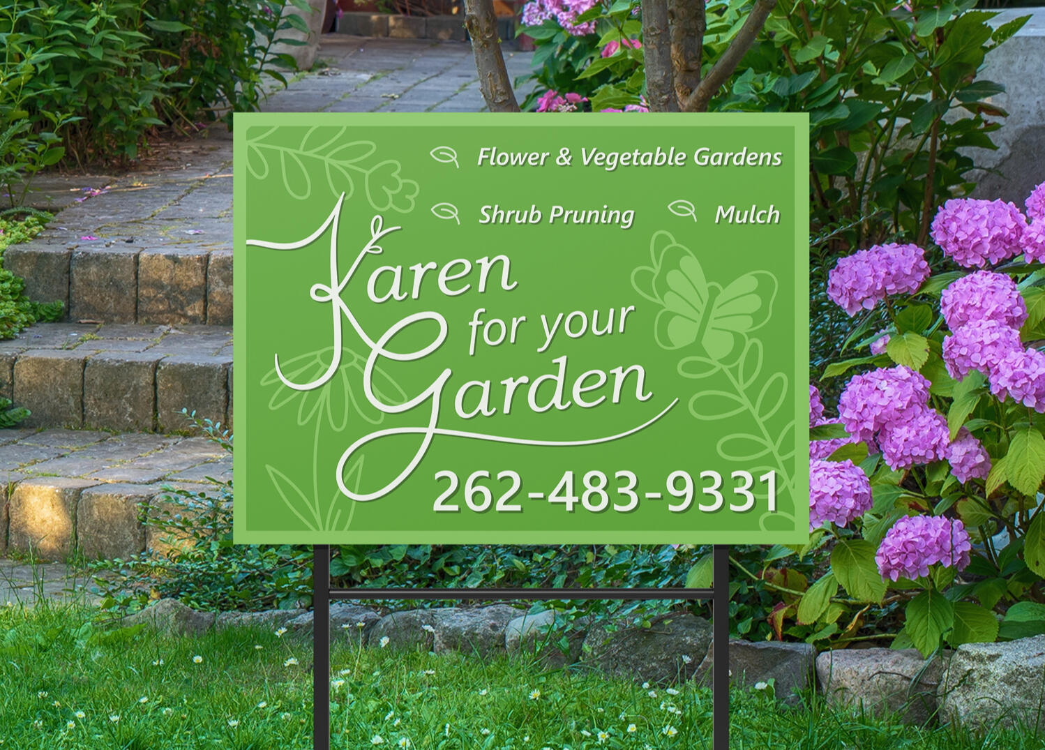 Karen for Your Garden - Yard Sign Design